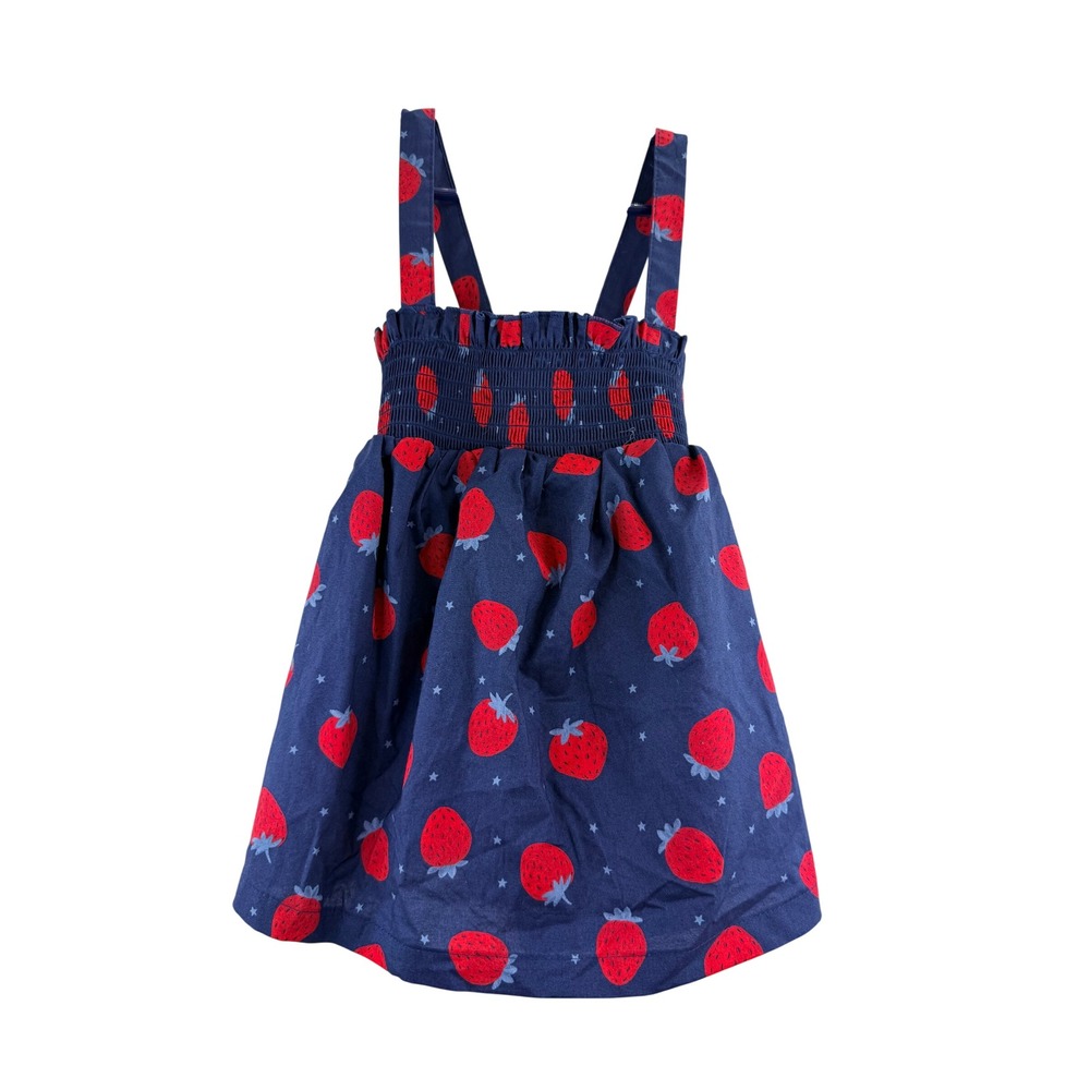 NWT Carters Child of Mine Girls Navy Strawberry Smocked Sundress‎ 5T